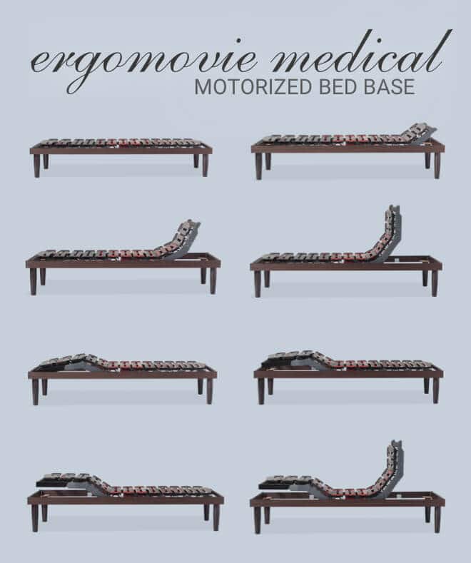 Ergomovie medical motorized bed base