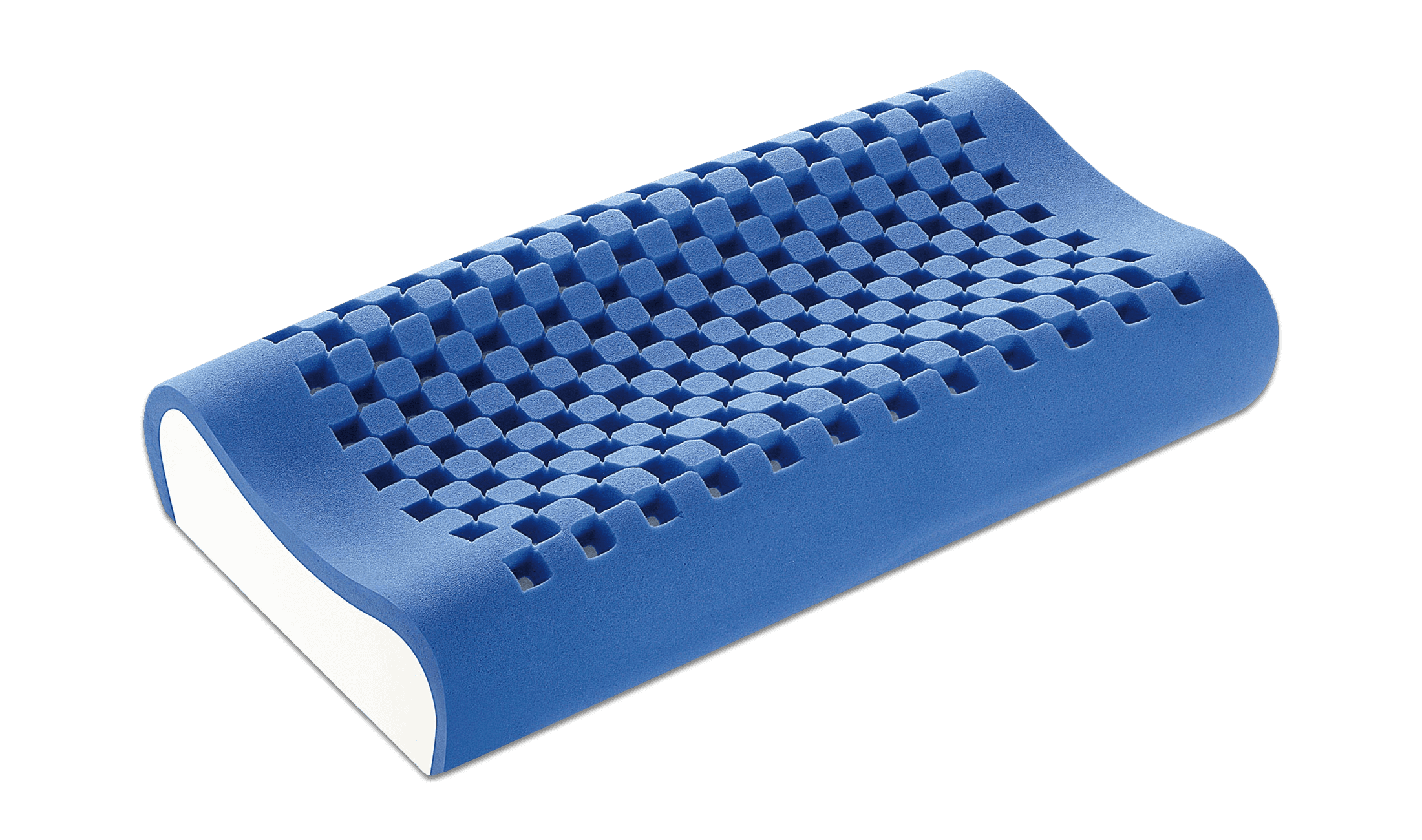 Dream Memory Blue Wellenform Kissen