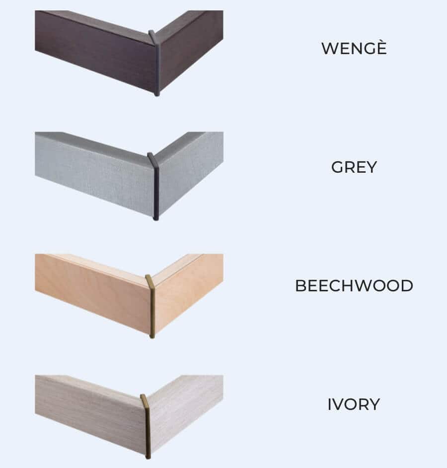 Bed frame finishes