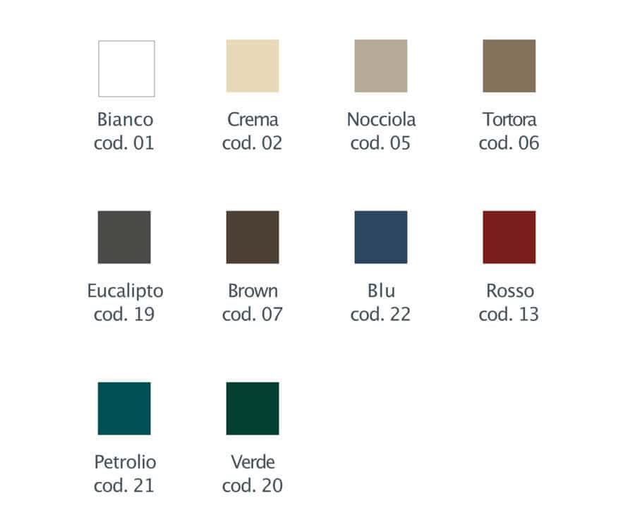 Colorazioni testiera Ego 21